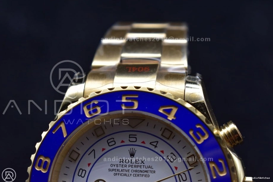 II Best Dial YachtMaster White A on Comfortable 116688 1218 YG 1:1 Bracelet Edition KF YG 0401